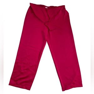 Gilligan & O'Malley Silky Red Pajama Bottoms Size Medium EUC